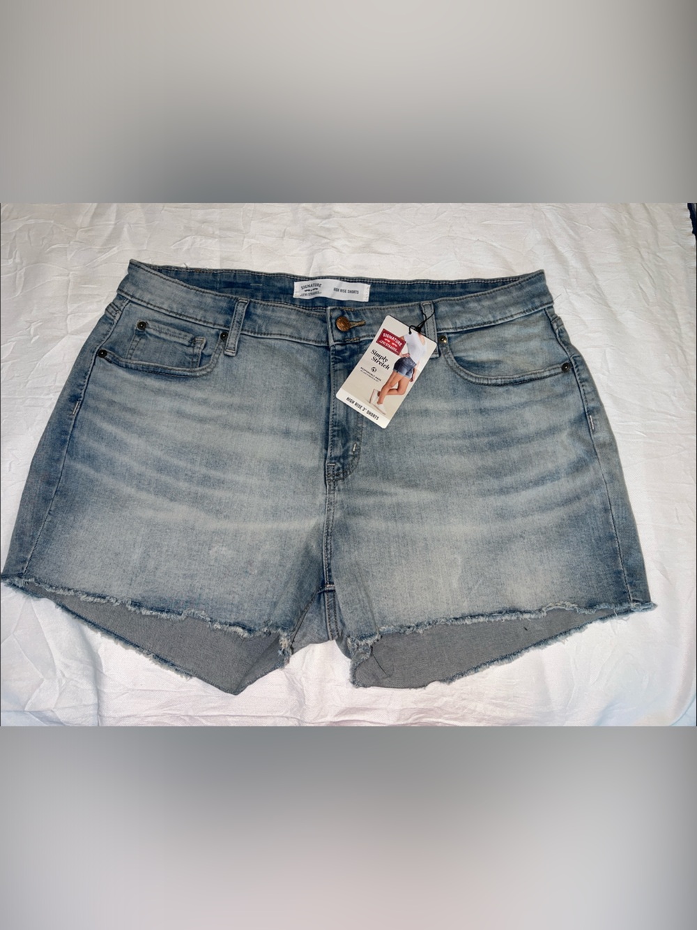 Signature by Levi Strauss Light Wash Denim Jean Shorts
